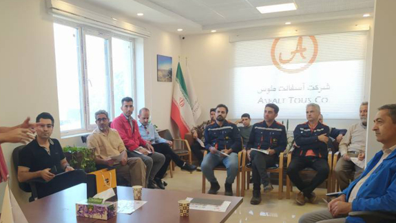 برگزاری دوره آموزش آتشنشانی در سایت انبار آبیک
